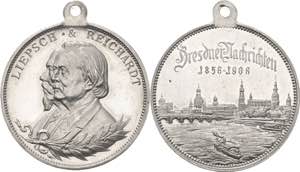 Dresden  Aluminiummedaille 1906. 50 Jahre ... 