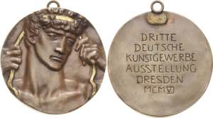 Dresden  Bronzegussmedaille 1906 (R. Guhr) ... 