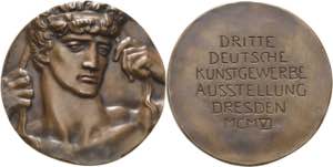 Dresden  Bronzegussmedaille 1906 (R. Guhr) ... 
