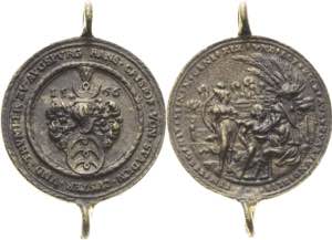 Erzgebirge  Bronzegussmedaille 1566 ... 