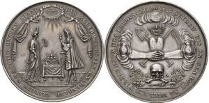 Hamburg  Silbermedaille o.J. (Johann Reteke) ... 