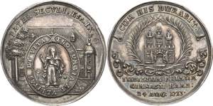 Hamburg  Silbermedaille 1713 (unsigniert) ... 