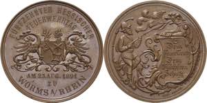 Worms-Stadt  Bronzemedaille 1891. 15. ... 