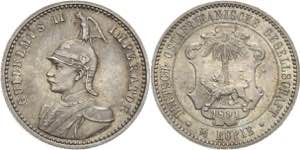 Deutsch Ostafrika  1/4  Rupie 1891 (A)  ... 