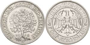 Gedenkausgaben  5 Reichsmark 1928 E Eichbaum ... 