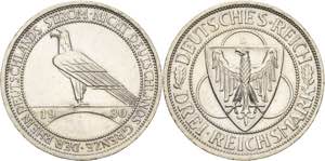 Gedenkausgaben  3 Reichsmark 1930 D ... 