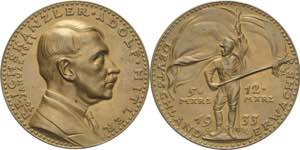 Drittes Reich  Bronzemedaille 1933 (K. ... 