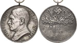 Drittes Reich  Silbermedaille 1936 (Gravur) ... 