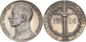 Erster Weltkrieg  Silbermedaille 1914 ... 