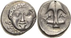 Thrakien Apollonia Pontika  Drachme 4. Jhd. ... 