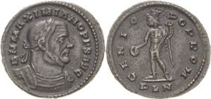 Kaiserzeit Maximianus 285-308 Follis 307, ... 