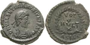 Kaiserzeit Valentinianus II. 375-392 Follis ... 