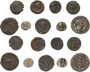 Römische Münzen Lot-9 Stück Streifzug ... 