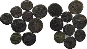 Römische Münzen Lot-9 Stück Interessante ... 