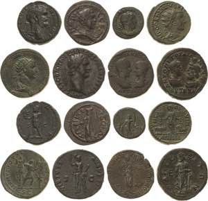 Römische Münzen Lot-7 Stück Interessantes ... 