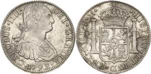Mexiko Karl IV. 1789-1808 8 Reales 1792, ... 