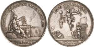Niederlande  Silbermedaille 1768 (J.G. ... 
