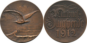Luft- und Raumfahrt  Bronzemedaille 1912 (C. ... 