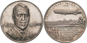 Luft- und Raumfahrt  Silbermedaille 1924 ... 