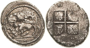 Makedonien Akanthos  Tetradrachme 530-480 v. ... 