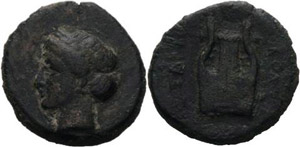 Ionien Kolophon  AE-14 mm um 400 v. Chr. ... 