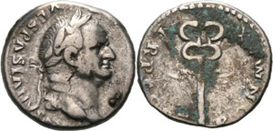 Kaiserzeit Vespasian 69-79 Denar 74, Rom ... 