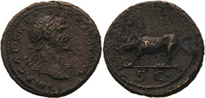 Kaiserzeit Trajan 98-117 Quadrans 107, Rom ... 