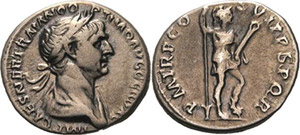 Kaiserzeit Trajan 98-117 Denar 114/117, Rom ... 
