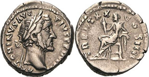 Kaiserzeit Antoninus Pius 138-161 Denar ... 