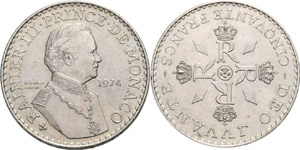 Monaco Rainier 1949-2005 50 Francs 1974. ... 