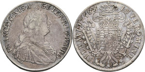 Habsburg Franz I. 1745-1765 1/2 Taler 1756, ... 