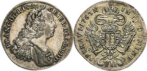Habsburg Franz I. 1745-1765 7 Kreuzer 1763, ... 