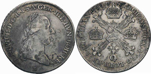 Habsburg Josef II. 1764-1790 1/4 Kronentaler ... 