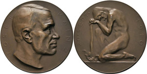 Österreich  Bronzemedaille 1910 (O. Hofner) ... 
