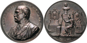 Medaillen, Städte Wien Bronzemedaille 1890 ... 
