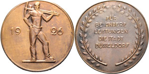 Düsseldorf  Bronzegußmedaille 1926 ... 