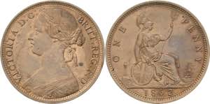 Großbritannien Victoria 1837-1901 Penny ... 