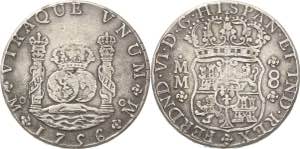 Mexiko Ferdinand VI. 1746-1759 8 Reales ... 