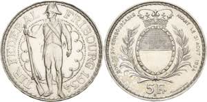 Schweiz-Eidgenossenschaft  5 Franken 1934. ... 