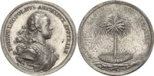 Habsburg Josef II. 1764-1790 Zinnmedaille ... 