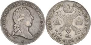 Habsburg Josef II. 1764-1790 1/2 Taler 1788, ... 
