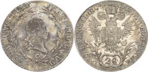 Habsburg Franz II.(I.) 1792-1806 20 Kreuzer ... 