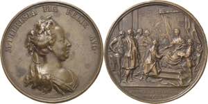 Siebenbürgen  Bronzegussmedaille 1762 ... 