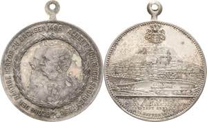 Annaberg  Versilberte Bronzemedaille 1896 ... 