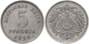 Ersatzmünzen des Ersten Weltkrieges  5 ... 