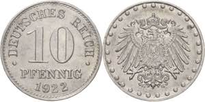 Ersatzmünzen des Ersten Weltkrieges  10 ... 