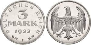 Ersatz und Inflationsmünzen 1919-1923  3 ... 