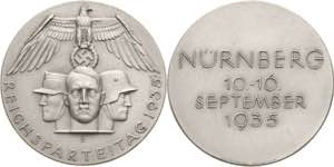 Drittes Reich  Weißmetallmedaille 1935 (R. ... 
