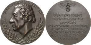 Drittes Reich  Große Bronzegussmedaille ... 