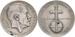 Drittes Reich  Silbermedaille 1938 ... 
